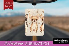 Cute Dogs Air Freshener PNG - Puppy PNG Sublimation Product Image 1