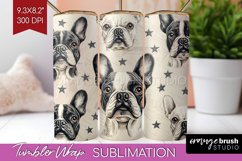 Cute Dogs Tumbler Wrap - Puppy Tumbler PNG Sublimation Product Image 1