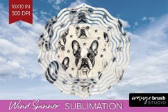 Cute Dogs Wind Spinner Sublimation PNG - Puppy Round Product Image 1