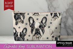 Cute Dogs Cosmetic Bag - Puppy Makeup Bag PNG Sublimation Product Image 1