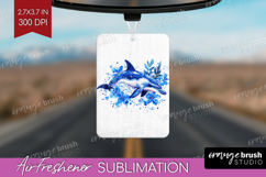 Dolphin Floral Air Freshener PNG Blue Flowers PNG Product Image 1