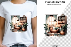 Book nook png design for T-shirts Product Image 1