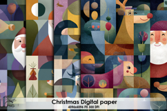 Christmas digital paper, seamless pattern Product Image 1