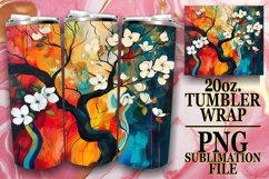 Tree Sublimation Tumbler Wrap Product Image 1