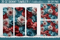 3D Rose Flowers Tumbler - 19 Designs Product Image 2