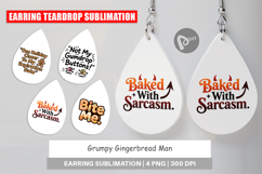 Grumpy Gingerbread Man Earring Product Image 1