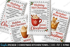 Christmas Kitchen Towel PNG, Christmas cocktail Recipe PNG Product Image 2
