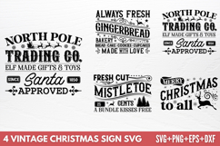 Vintage Christmas Sign SVG Product Image 1