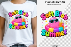 Soft Blob Summer PNG | Cute Pool Float Clipart, Colorful Product Image 1