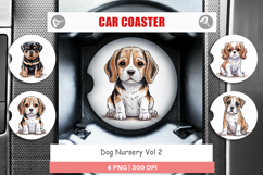 Car Coaster Dog Nursery Product Image 1