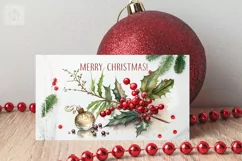 Holly Decor 11 Watercolor Cliparts PNG sublimation Product Image 6