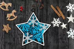 3d SVG Ornament | Layered SVG Christmas Star | Ornaments SVG Product Image 2