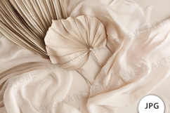 Aesthetic Neutral Floral Background, Mockup JPG Product Image 1