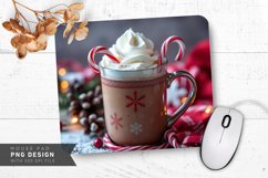 Cozy Hot Chocolate Christmas Mug Mouse Pad PNG Design Product Image 1