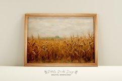 Fall Wall Decor Printable Field Still Life Painting Product Image 1