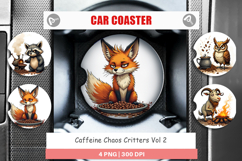 Car Coaster Caffeine Critters Product Image 1