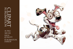 Grumpy Dog watercolor clipart sublimation Product Image 1