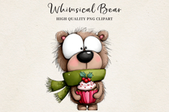 Whimsical Bear Clipart | Cute Hand-Drawn Bear Illustrations Product Image 2