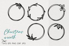 Christmas wreath svg files for cricut Product Image 1