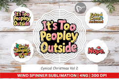 Cynical Christmas Phrases Wind Spinner Product Image 1