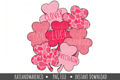 Girl St Patrick Camo PNG | Clovers PNG | Saint Patrick PNG Product Image 1