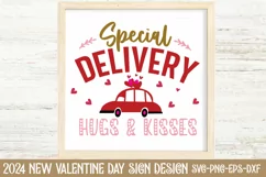 Special delivery hugs & kisses love SVG Product Image 1