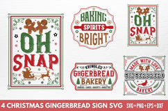 Christmas Gingerbread SVG Designs SVG Product Image 1