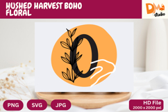 Hushed Harvest Boho Floral Monogram Product Image 1