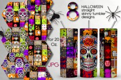 Halloween Tumbler | 8 Skinny tumbler sublimation designs Product Image 1