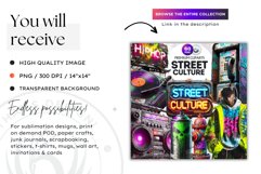 Urban Street clipart, Graffiti Clipart, Hip hop sublimation Product Image 2