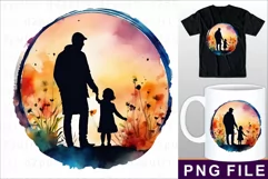 Fathers Day Sublimation PNG T shirt, Coffee Mug Designs Product Image 1