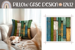 Wooden Pillow PNG, Nature Pillow Case Sublimation Product Image 1