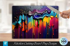 Colorful Texture Cutting Board Sublimation Design Product Image 1