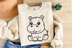 Hippopotamus svg Design | Svg Cut Files | Shirt Svg Product Image 1