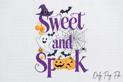 Funny Halloween Quotes Sublimation, PNG, Sweet and spook Product Image 2