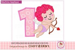 Valentine&#039;s day Numbers applique machine embroidery 2216 Product Image 2
