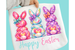 Bunny Coquette Bow PNG, Brushstroke bunny easter PNG, Bunny Product Image 4
