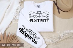 Positivity T-shirt Designs SVG Bundle, Sleeve T-shirt Product Image 8