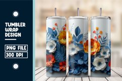 Flower Tumbler Wrap Design Product Image 1