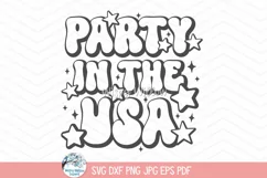 Party In The USA SVG | 4th of July Celebration Design Product Image 2