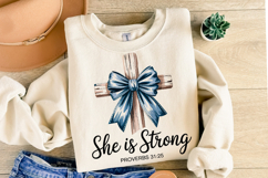 She is Strong svg | Proverbs 31:25 | Shirt Svg Product Image 2