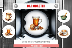 Global Winter Warmers Car Coaster Product Image 1