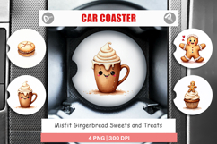 Misfit Gingerbread Car Coaster Product Image 1