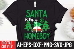 Santa is My Homeboy SVG Cut File Product Image 1