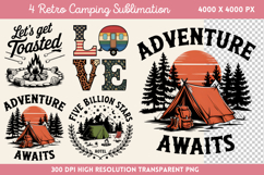Retro Camping Sublimation Bundle PNG Product Image 2
