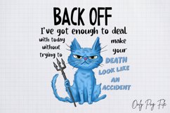 Funny Cat Quotes Sublimation Design, Funny Cat Quotes , PNG Product Image 1