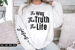 The Way the Truth Sleeve - Sleeve SVG Design, T-Shirt Design Product Image 2