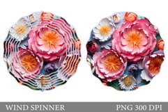3D Flowers Wind Spinner Design. Summer Wind Spinner Product Image 1