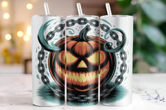 Halloween Pumpkin Tumbler Wrap | Sublimation | Tumblers Product Image 1