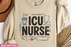ICU nurse PNG, Nurse Sublimation PNG Product Image 2